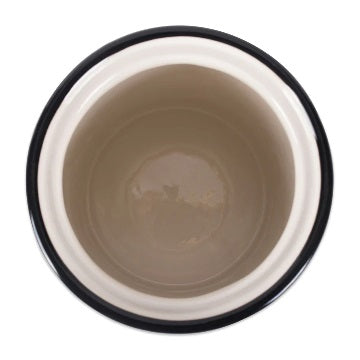 Black Dog Text Ceramic Medium Pet Canister