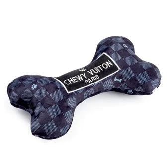 Black Checker Chewy Vuiton Bone