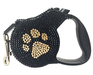 Golden Paw Crystal Retractable Leash